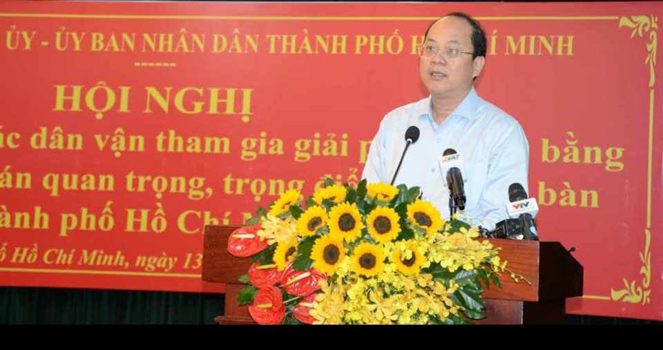 Ph&oacute; B&iacute; thư Thường trực Th&agrave;nh ủy TP Hồ Ch&iacute; Minh Nguyễn Hồ Hải ph&aacute;t biểu chỉ đạo&nbsp;Hội nghị - ảnh VOV.