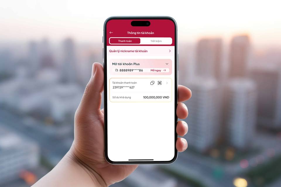 T&agrave;i khoản Plus tr&ecirc;n Agribank Plus.