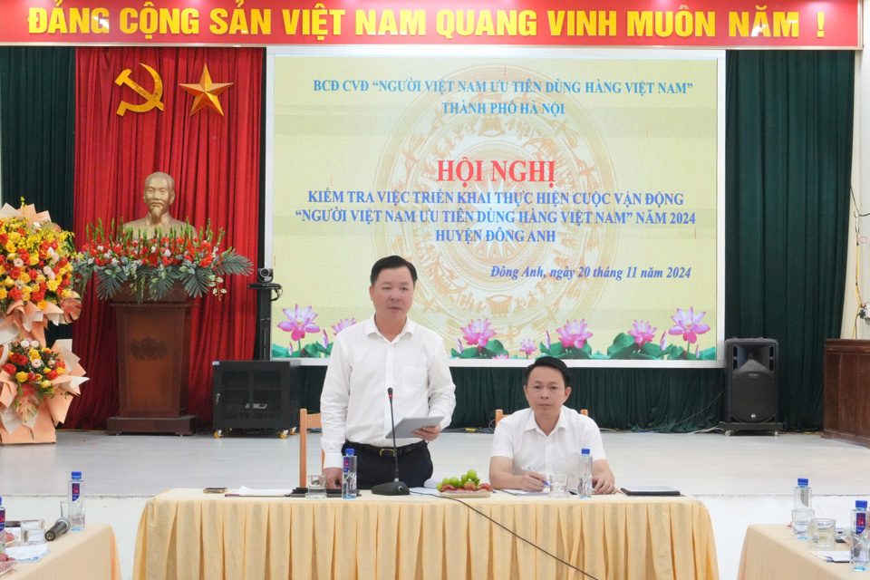 Ph&oacute; Chủ tịch Thường trực Ủy ban Mặt trận Tổ quốc Việt Nam TP H&agrave; Nội Nguyễn Sỹ Trường kết luận kiểm tra