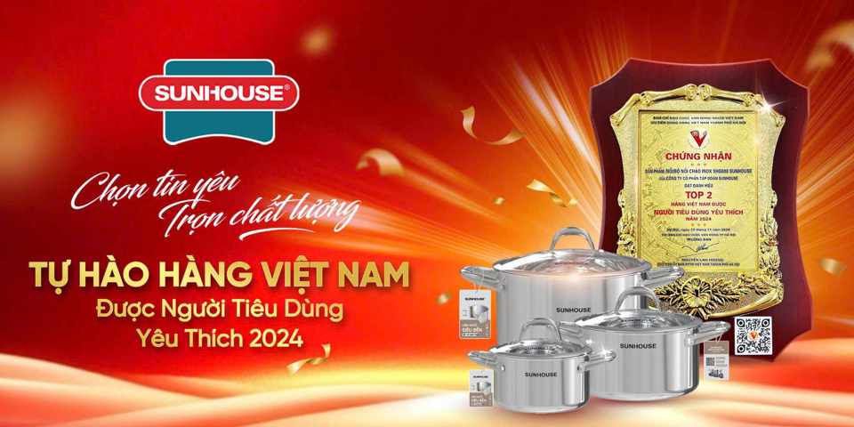 Bộ nồi&nbsp;inox cao cấp của Sunhouse được người ti&ecirc;u d&ugrave;ng ưa th&iacute;ch. Ảnh: Thanh Nh&agrave;n