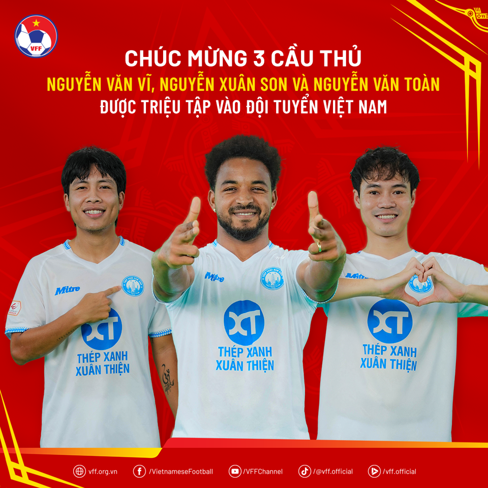 HLV trưởng Kim Sang-sik triệu tập bổ sung 3 cầu thủ của CLB Nam Định v&agrave;o danh s&aacute;ch chuẩn bị cho ASEAN Cup 2024.