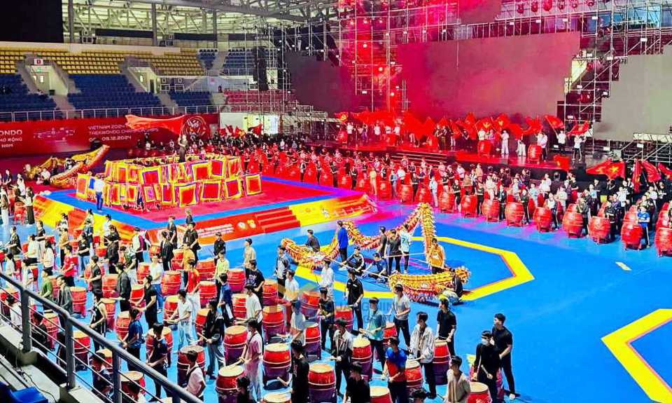 Giải Taekwondo Cảnh s&aacute;t ch&acirc;u &Aacute; mở rộng năm 2024 diễn ra từ ng&agrave;y 6-9/12 tại Khu li&ecirc;n hợp thể thao tỉnh Quảng Ninh.&nbsp;Ảnh: TTT