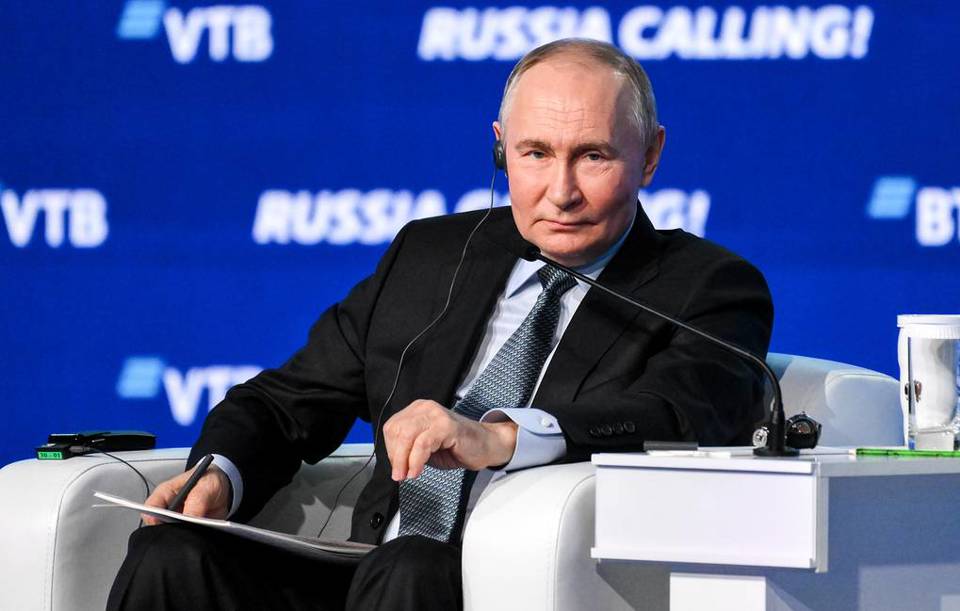 Tổng thống Putin dự Diễn đ&agrave;n đầu tư&nbsp;Russia Calling!&nbsp; ở Moscow h&ocirc;m 4/12. Ảnh: Tass