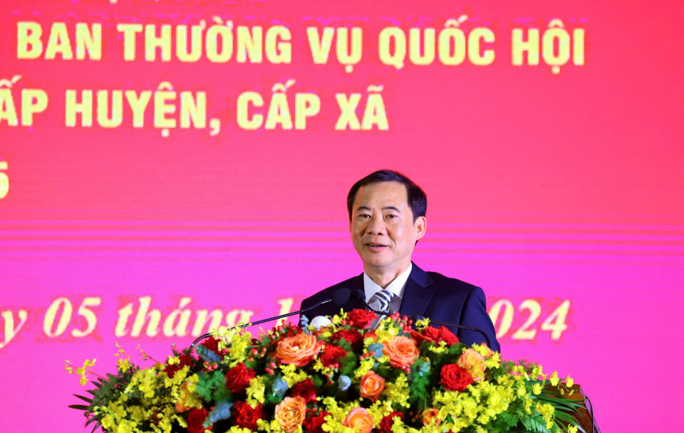 &Ocirc;ng Nguyễn Th&aacute;i Học-&nbsp;Quyền B&iacute; thư Tỉnh ủy L&acirc;m Đồng ph&aacute;t biểu chỉ đạo tại hội nghị.