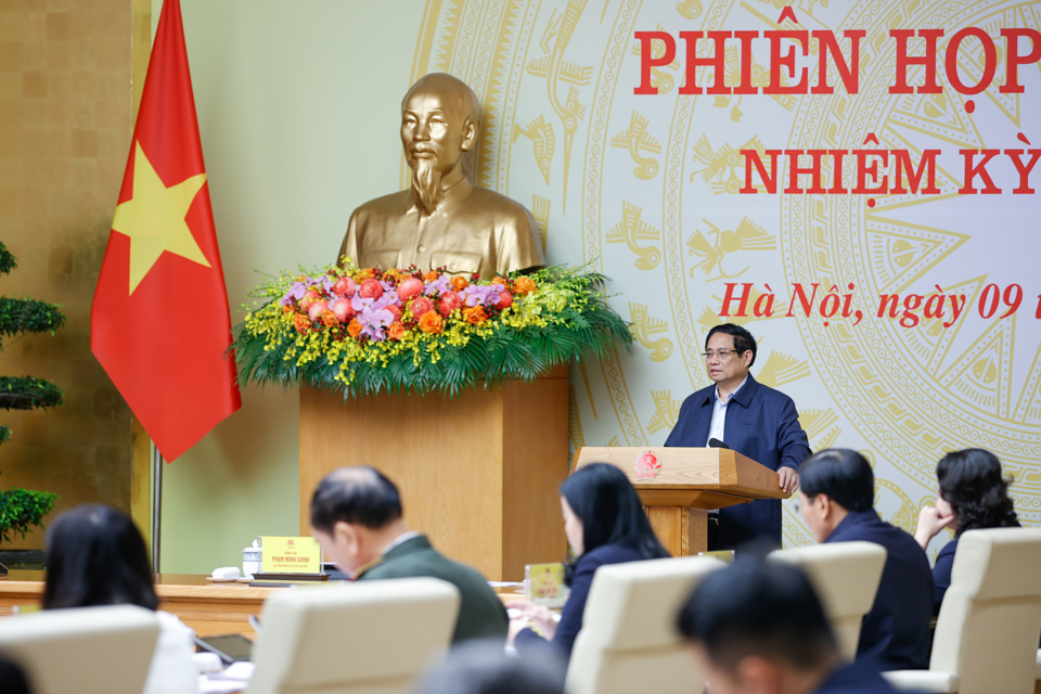 Thủ tướng Phạm Minh Ch&iacute;nh đ&aacute;nh gi&aacute; năm 2024, đất nước ta đ&atilde; đạt kết quả to&agrave;n diện tr&ecirc;n tất cả c&aacute;c lĩnh vực. Ảnh: VGP/Nhật Bắc &nbsp;