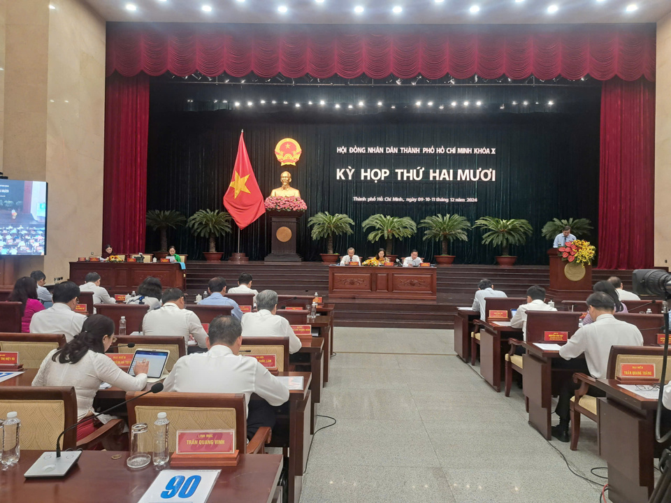 Kỳ họp thứ 20 HĐND TP Hồ Ch&iacute; Minh kh&oacute;a X, nhiệm kỳ 2021-2026.