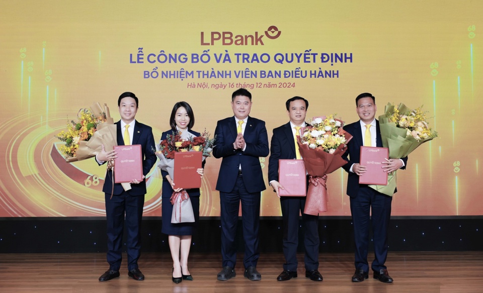 LPBank bổ nhiệm 4 th&agrave;nh vi&ecirc;n Ban điều h&agrave;nh