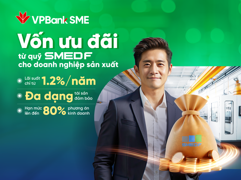 VPBank tham gia chương trình hợp tác với Quỹ SMEDF: Kênh tín dụng mới cho DN - Ảnh 1