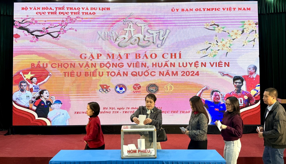 Bầu chọn VĐV, HLV ti&ecirc;u biểu to&agrave;n quốc năm 2024.