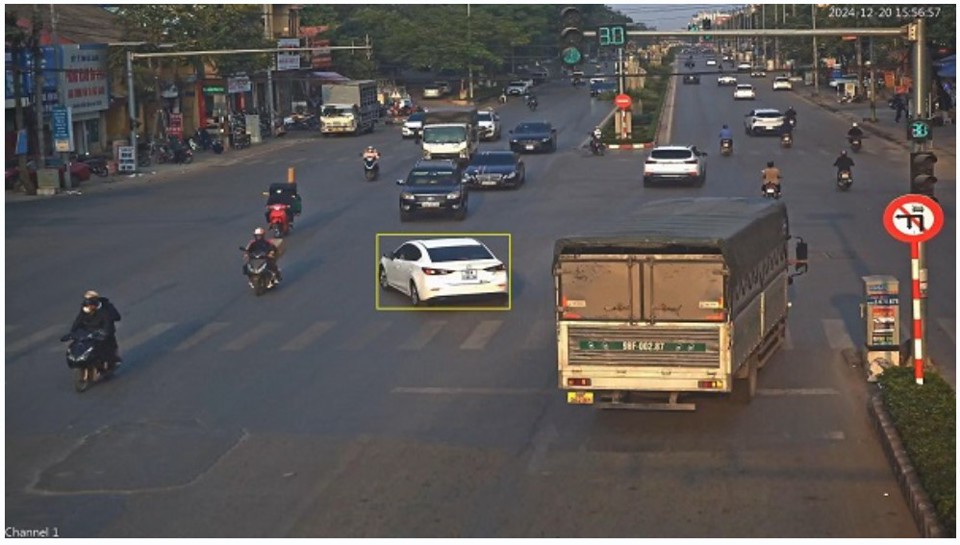 Nhiều phương tiện bị phạt nguội tại th&agrave;nh phố Bắc Giang. Ảnh: C&ocirc;ng an th&agrave;nh phố Bắc Giang