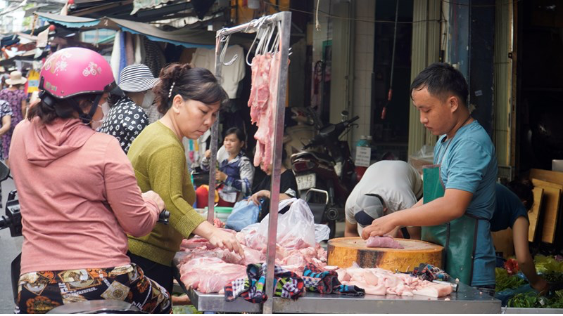 Tin tức kinh tế 31/12: giá thịt lợn tăng cao trước Tết. Ảnh minh hoạ.  