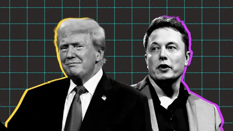 Tổng thống đắc cử Mỹ Donald Trump v&agrave; tỷ ph&uacute; Elon Musk. Ảnh: Republic Business