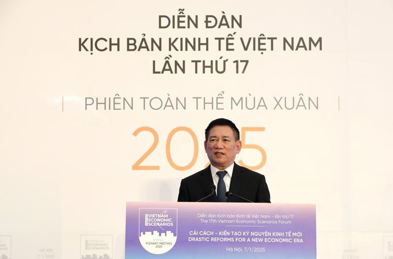 Phó Thủ tướng Chính phủ Hồ Đức Phớc phát biểu tại Diễn đàn. Ảnh: Khắc Kiên