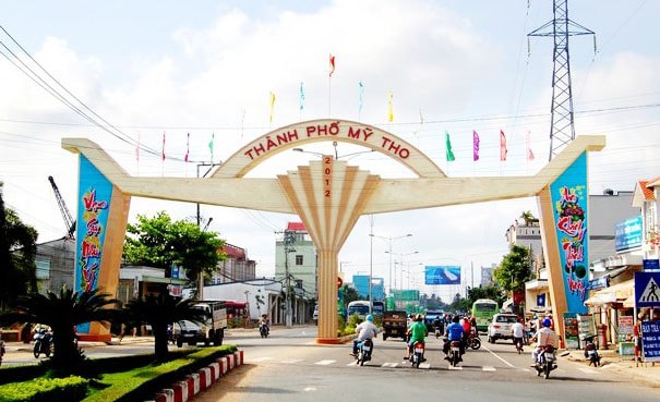 Một g&oacute;c th&agrave;nh phố Mỹ Tho, tỉnh Tiền Giang