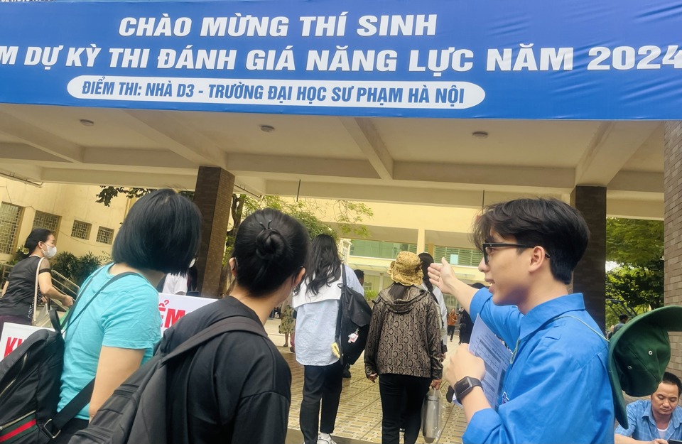 Thí sinh dự thi Đánh giá năng lực- Trường Đại học Sư phạm Hà Nội.