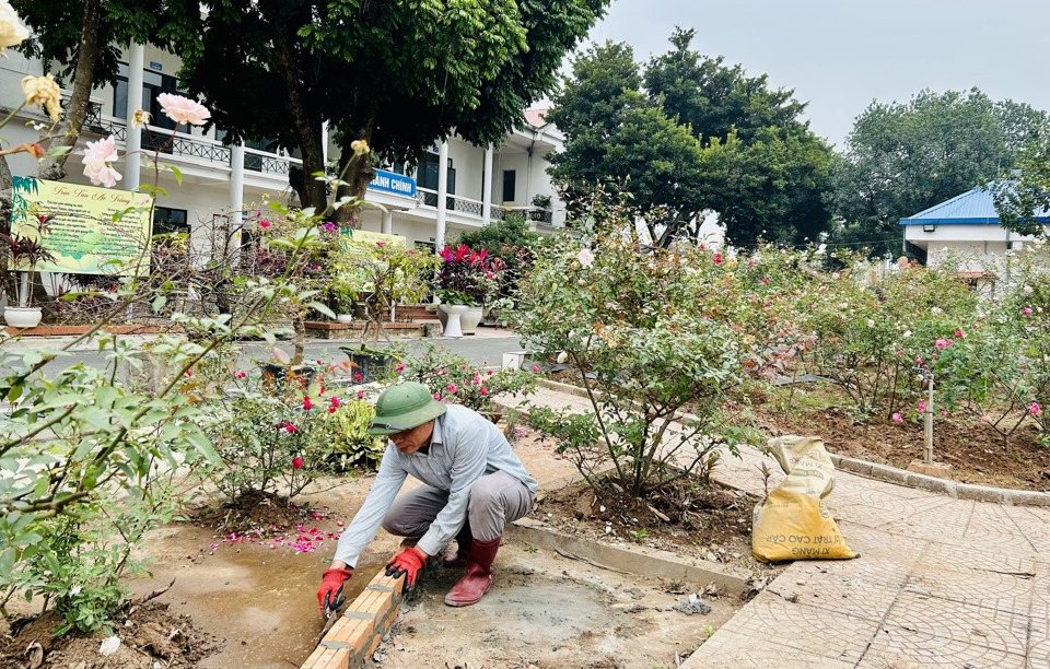 Trung t&acirc;m Nu&ocirc;i dưỡng v&agrave; Điều dưỡng người c&oacute; c&ocirc;ng số 4 hưởng ứng phong tr&agrave;o thi đua&nbsp;&ldquo;S&aacute;ng - Xanh &ndash; Sạch &ndash; Đẹp&rdquo; do Chủ tịch UBND TP Trần Sỹ Thanh ph&aacute;t động. Ảnh: Trần Oanh.