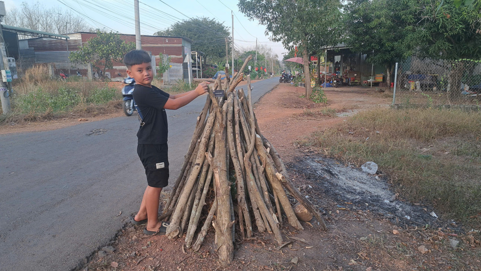 Nh&agrave; n&agrave;o c&oacute; nhiều củi th&igrave; chất th&agrave;nh đống to để đốt.