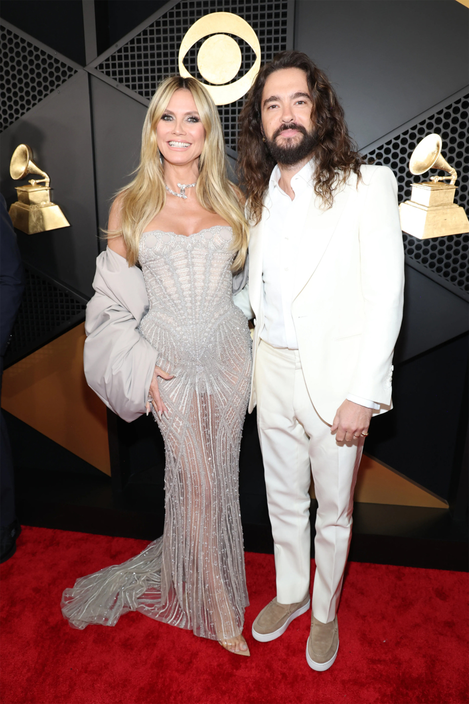 Si&ecirc;u mẫu Heidi Klum s&aacute;nh đ&ocirc;i c&ugrave;ng chồng - nhạc sĩ Tom Kaulitz.