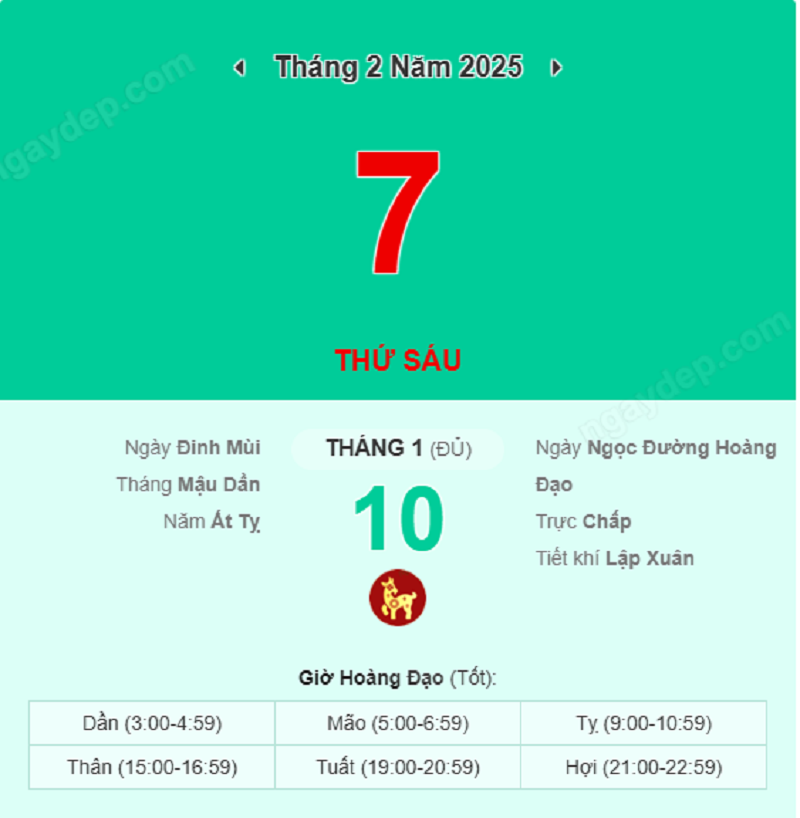 Lịch âm 7/2 chính xác nhất, lịch vạn niên ngày 7/2/2025 - Ảnh 1