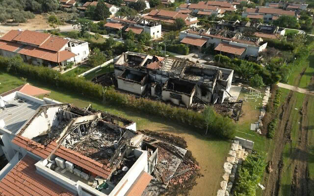 Một khu vực bị t&agrave;n ph&aacute; bởi xung đột tại Dải Gaza. Ảnh:&nbsp;The Times of Israel