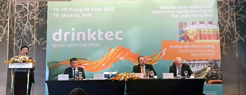 VBA giới thiệu về triển l&atilde;m Drinktec 2025. Ảnh: Ho&agrave;i Nam