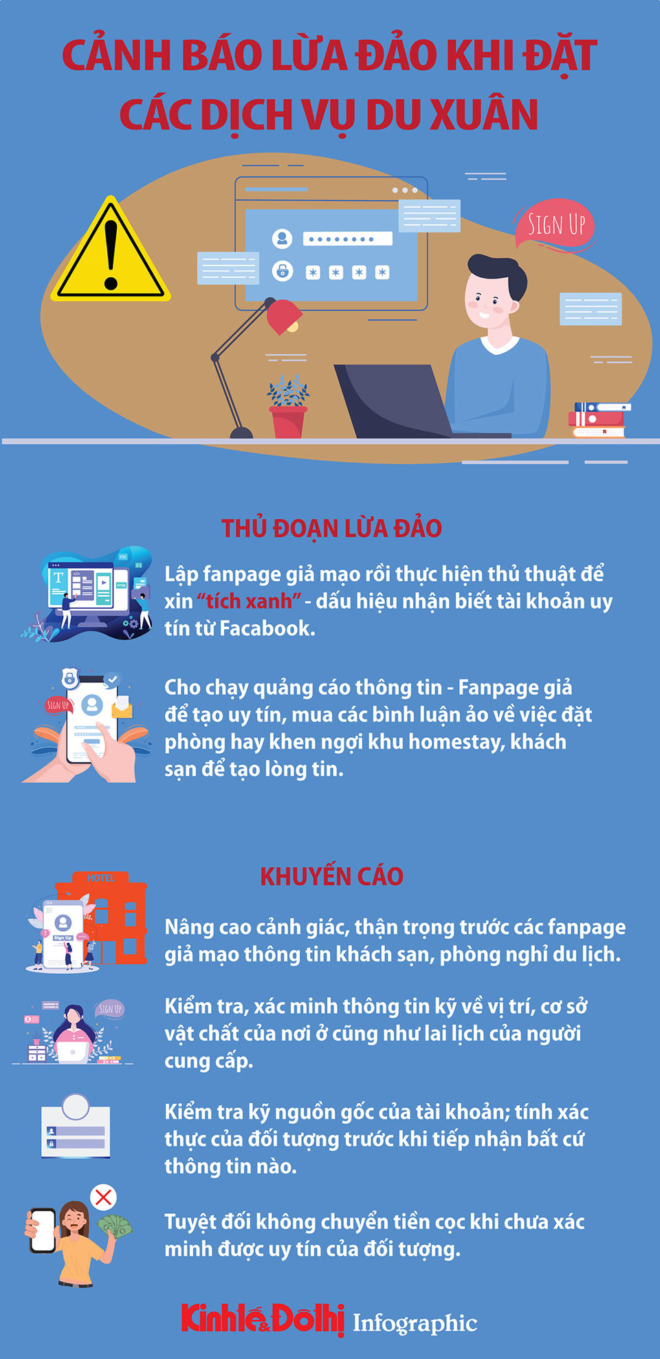 Cảnh báo mắc bẫy lừa đảo khi đặt các dịch vụ du xuân - Ảnh 1