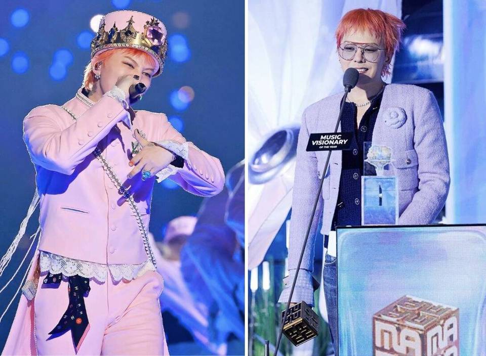 G-Dragon t&aacute;i xuất ở MAMA 2024. Ảnh: MAMA