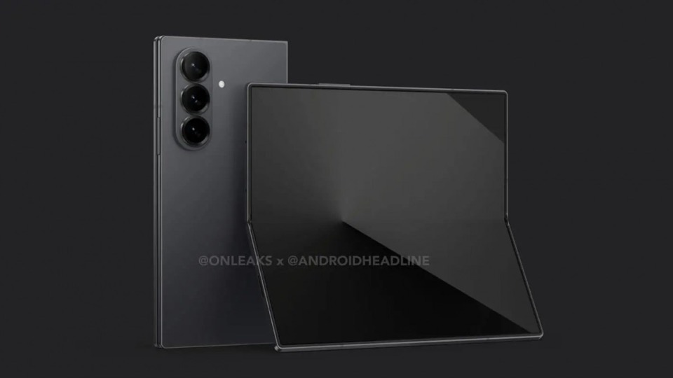 Galaxy Z Fold7 lần đầu lộ ảnh render