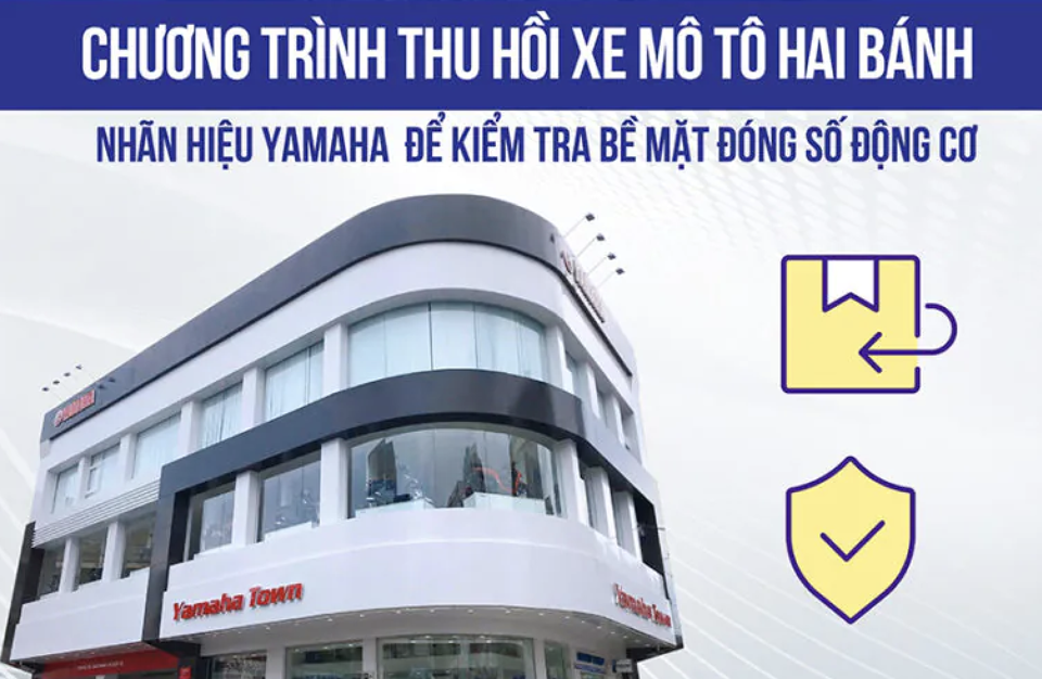 Ng&agrave;y 5/3, Yamaha Motor Việt Nam ph&aacute;t đi th&ocirc;ng b&aacute;o đến kh&aacute;ch h&agrave;ng về chương tr&igrave;nh triệu hồi 159.320 xe m&aacute;y Yamaha để kiểm tra bề mặt đ&oacute;ng số động cơ.