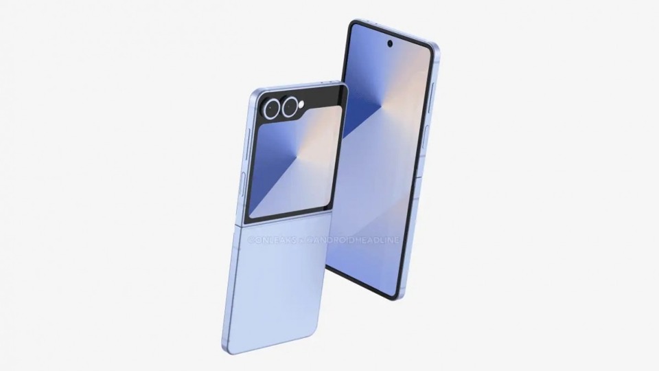 Lộ ảnh render sắc n&eacute;t của Galaxy Z Flip7.