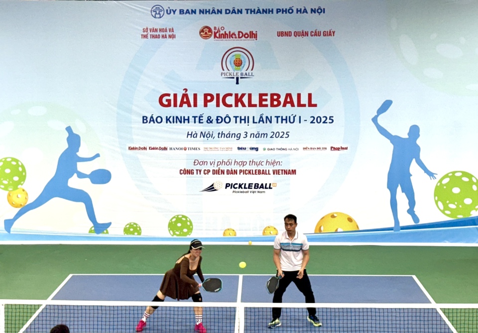 Ngày 12/3, bốc thăm Giải "Pickleball Báo Kinh tế & Đô thị lần thứ I-2025"