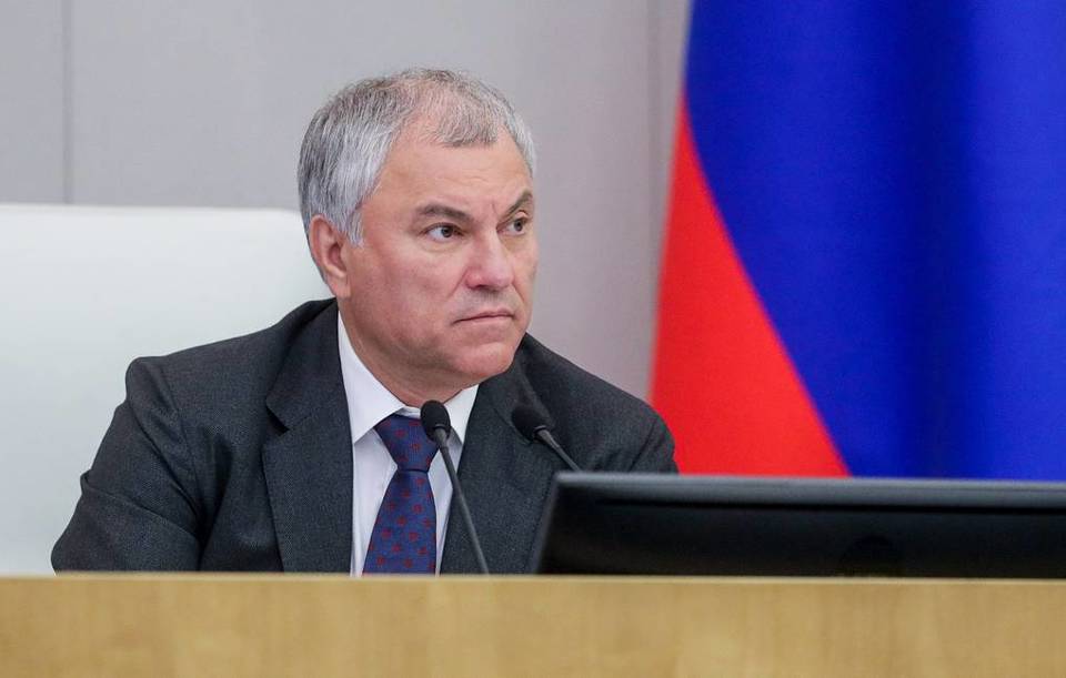 Chủ tịch Duma Quốc gia (Hạ viện) Nga Vyacheslav Volodin. Ảnh: Tass