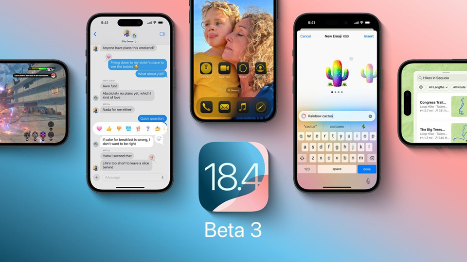 Apple phát hành iOS 18.4 beta 3