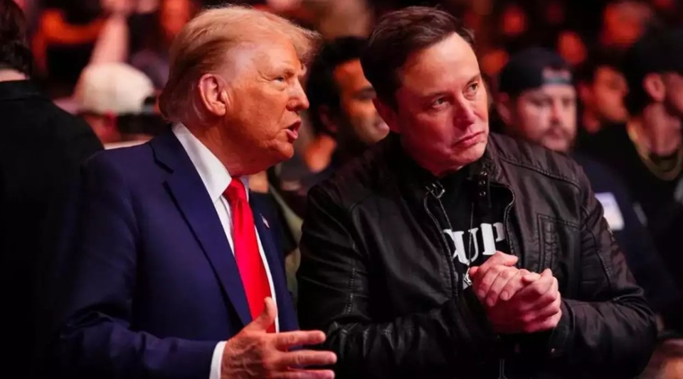 Tổng thống Donald Trump v&agrave; tỷ ph&uacute; Elon Musk. Ảnh: TIMES OF NEWS