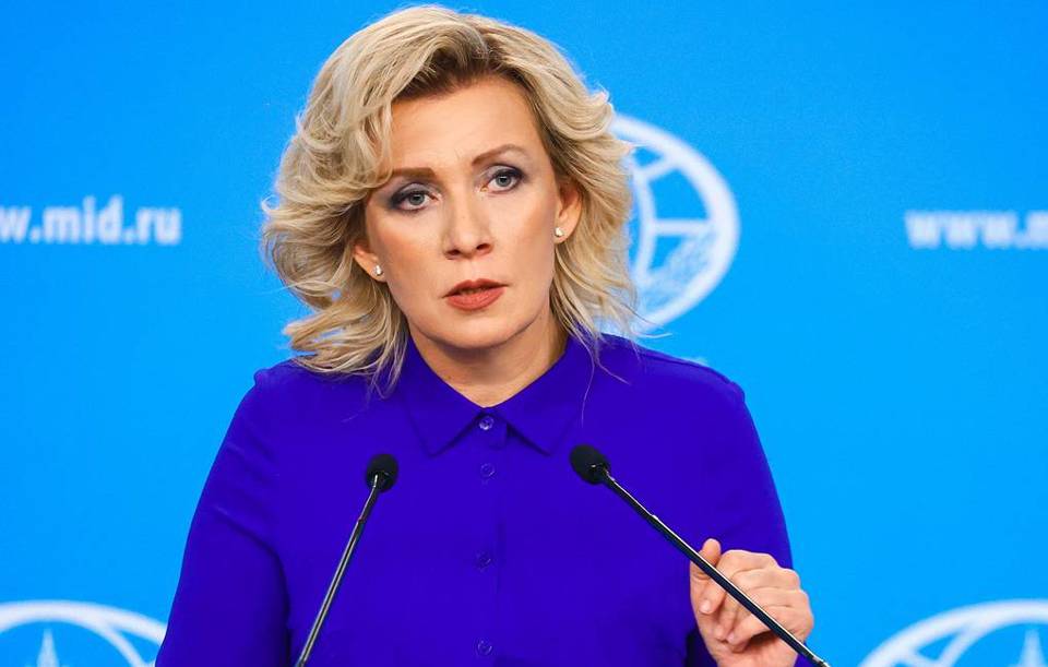 Người ph&aacute;t ng&ocirc;n Bộ Ngoại giao Nga, b&agrave; Maria Zakharova. Ảnh: TASS