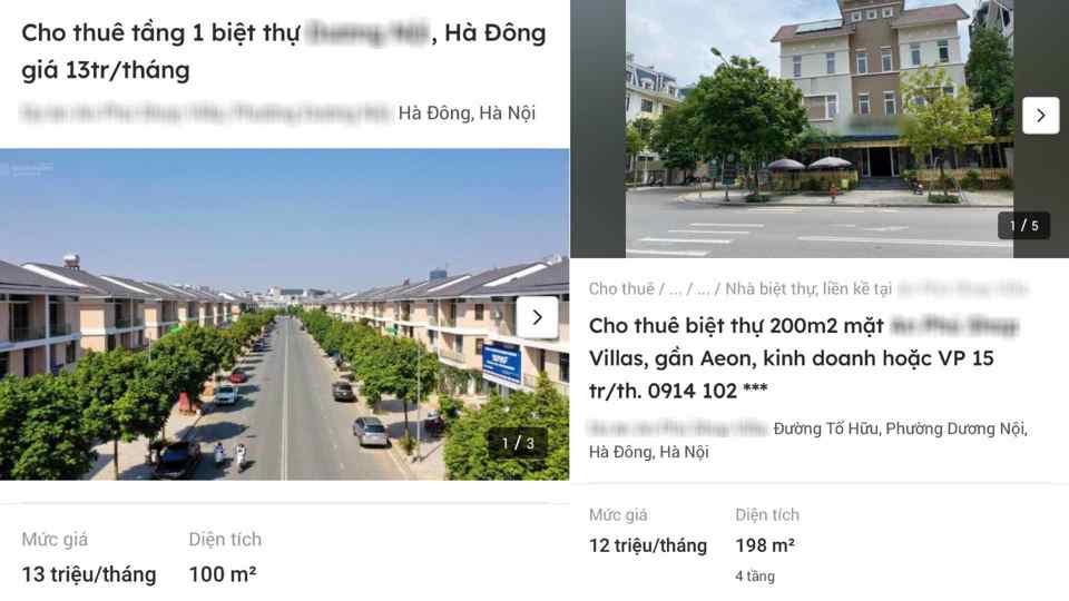 Hà Nội: biệt thự hàng chục tỷ đồng cho thuê "giá bèo" - Ảnh 1