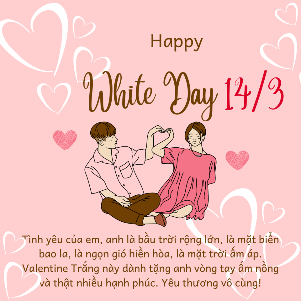 Valentine Trắng 14/3: thiệp chúc đẹp, ý nghĩa nhất năm 2025, ai tặng quà cho ai? - Ảnh 10