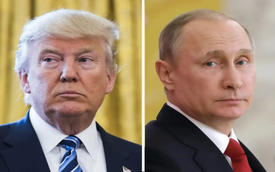 Tổng thống Mỹ Donald Trump v&agrave; Tổng thống Nga Vladimir Putin. Ảnh: EPA, Sputnik