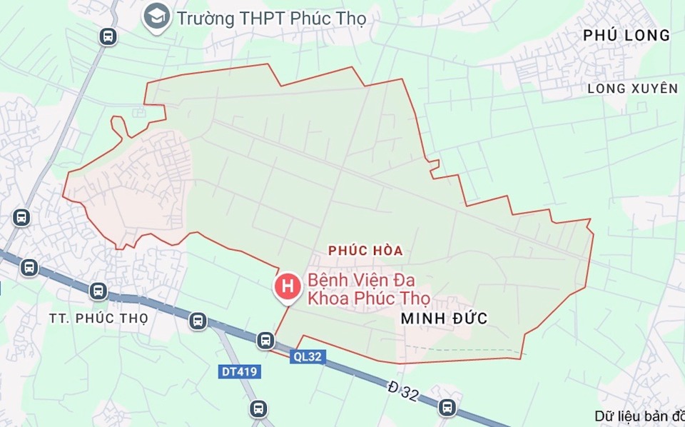 Địa phận x&atilde; Ph&uacute;c Ho&agrave; (huyện Ph&uacute;c Thọ), nơi dự kiến x&acirc;y dựng nh&agrave; ở thấp tầng.