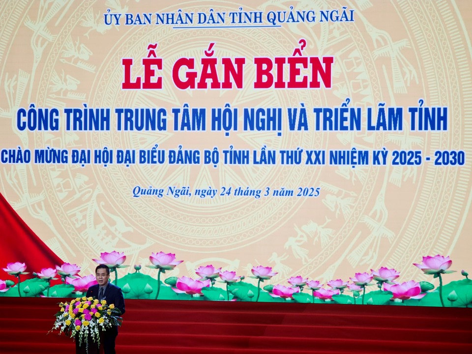 Chủ tịch UBND tỉnh Quảng Ng&atilde;i Nguyễn Ho&agrave;ng Giang.